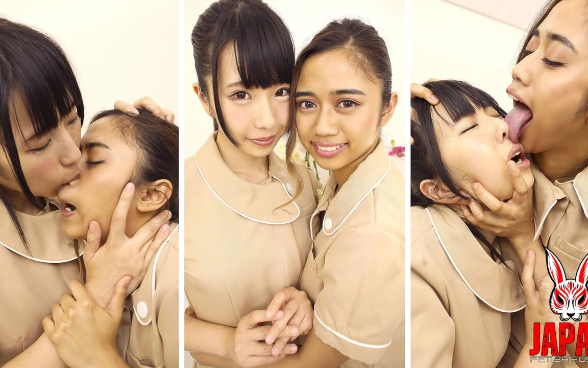 Arisu Mizushima Vs Aysha Yuzuki – Dirty Breath, Nose Licking and Spit Battle Inside a Spotless Spa